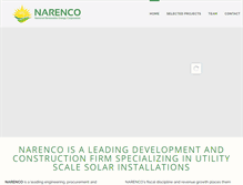 Tablet Screenshot of narenco.com